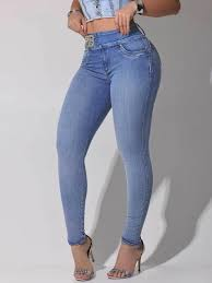 Calça Jeans Skinny Feminina – Cintura Alta